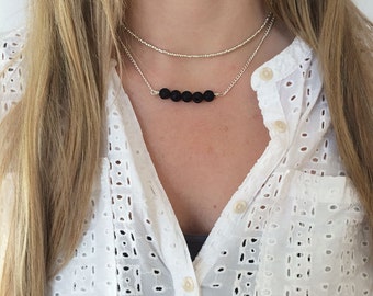 Diffuser necklace set, essential oil diffuser necklaces, oil diffuser necklace set, layer necklaces, necklace diffuser, lava stone necklace