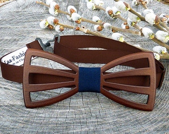 Gift for Men|Gift for Him|Gift for husband|gift for dad|Bow tie wood|natural wood|Brown Bowtie|Mens birthday gift|birthday gift|Gift ideas