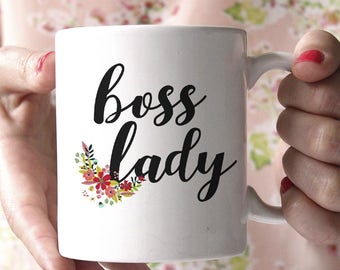 Boss Lady Mug, Gift for Boss, Boss Lady, Coworker Gift, New Job Gift, Office Gifts