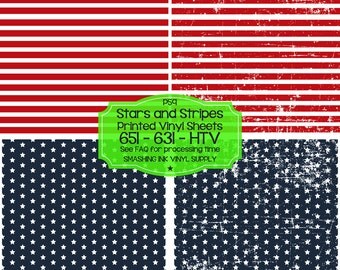 Stars & Stripes Vinyl/Printed Heat Transfer Vinyl/Patterned Vinyl/Printed 651 Vinyl/Printed 631 Vinyl/Printed Outdoor Vinyl/Printed HTV