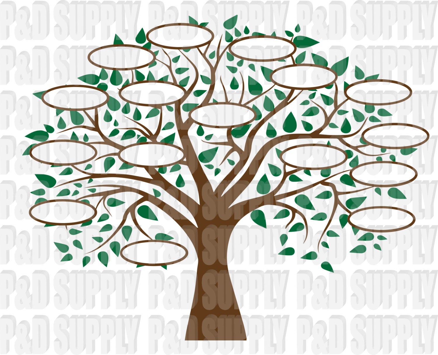 Download Family Tree 15 SVG DXF Digital cut file for cricut or