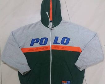 Vintage Polo sport hoodie pullover spellout embroidery /150 size/polo stadium/polo bear/polo ski/polo shield
