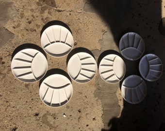 Set of 8 Vintage Gourmet International Divided Plates