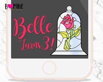 Princess Snapchat Geofilter, Rose Snapchat Geofilter, Princess Party, Rose Snapchat Geofilter, Snap Chat, Girls Birthday,Girls Birthday Snap