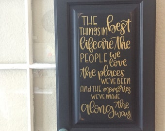 Repurposed Cabinet Door Wall Hanging