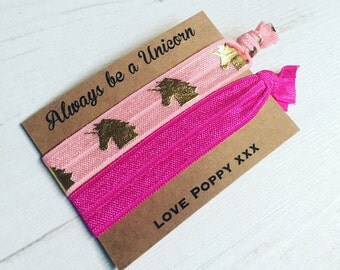 Personalised Unicorn themed party bag birthday thank you favours
