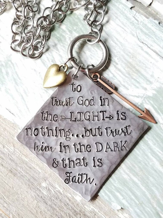 Hand stamped rear view mirror charm custom car hanger car