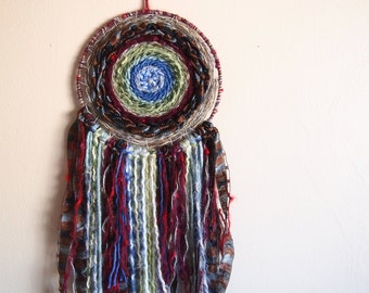 Circular Woven Wall Hanging: Earthly Elemental