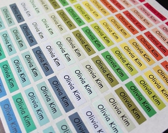125pcs personalized Waterproof name sticker for daycare, kindergarten, daycare. Customized Design and tear resistant Label.