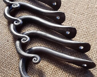 Set of Five Handmade Coat hooks