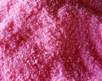 Choose LARGE 32oz / 16oz of Rosehip DETOX Bath Salt or Foot Soak, All Natural Ingredients, Handmade without Citric Acid