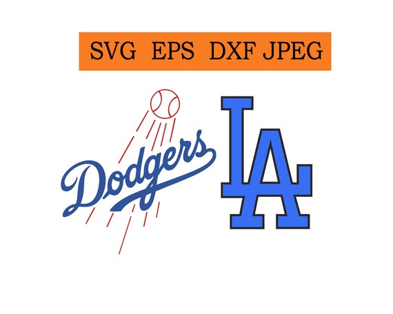 Los Angeles Dodgers logo in SVG / Eps / Dxf / Jpg files