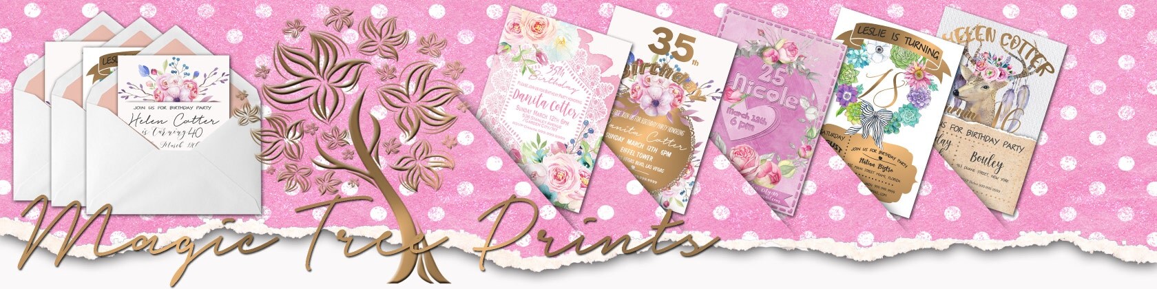 Custom Snapchat filters Printable Invitations by MagicTreePrints