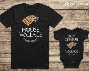 Dad and Baby Matching Shirts, Fathers Day Matching Shirts, Father Son Matching Shirts, Game of Thrones Shirts Personalized Fathers Day Gift