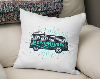 Road trip pillow adventure lover fun throw pillow case glider cushion outdoor decorative pillow modern throw pillow cover patio pillow P224