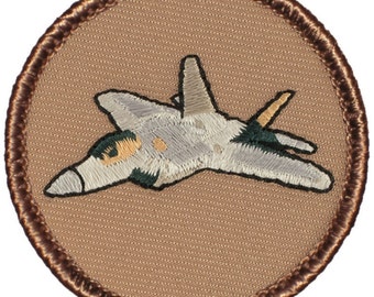 F-22 Raptor Patch (188) 2 Inch Diameter Embroidered Patch
