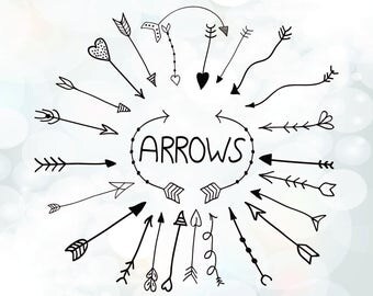 Arrow svg - boho arrow vector digital download - svg, png, dxf, eps - Decorative Arrows Svg - Graphic Design - Instant Download Arrow file