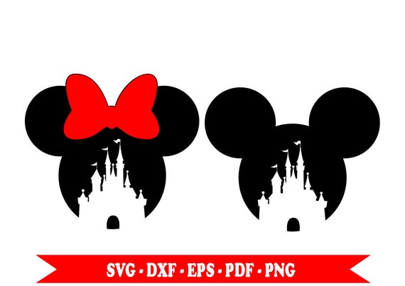Download Minnie Mickey Castle Disney svg clip art in SVG digital