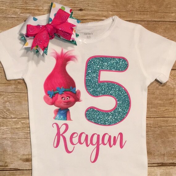 trolls first birthday shirt