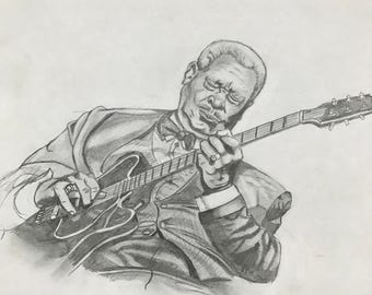 Bb King Art | Etsy