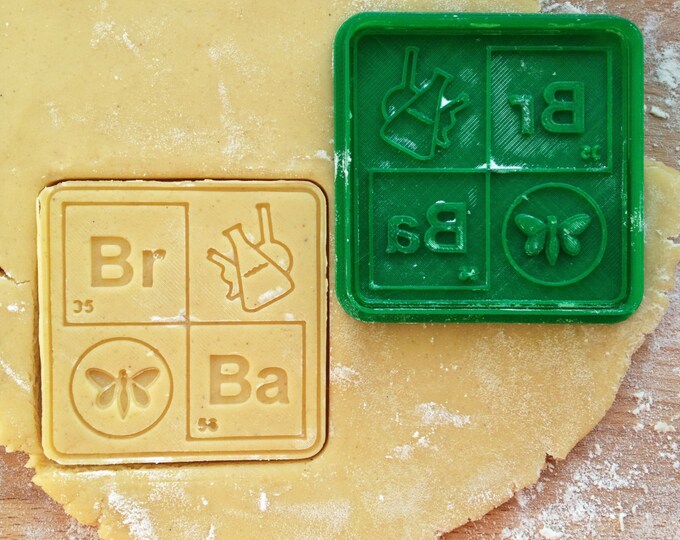 Breaking Bad symbols cookie cutter. Breaking Bad cookie stamp