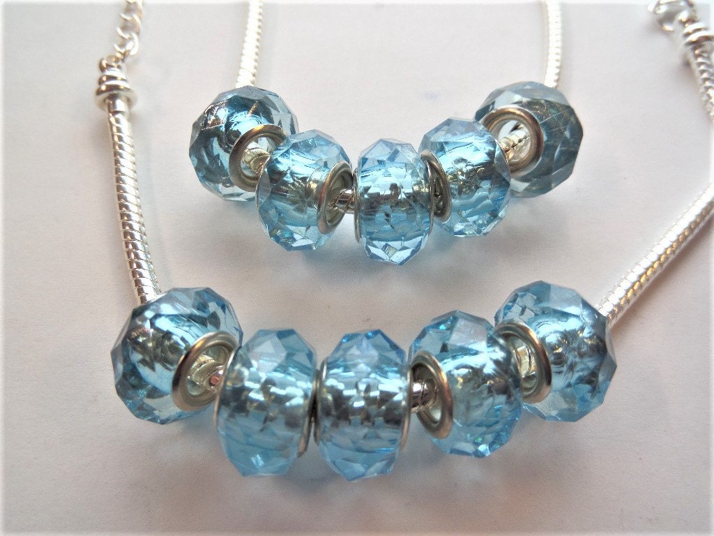 7 with extender chain Pandora Style Bracelets