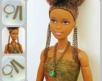 Barbie doll jewelry, barbie jewelry set, barbie accessories, fashion royalty, fashion doll, fashion doll jewelry, silkstone barbie, barbie