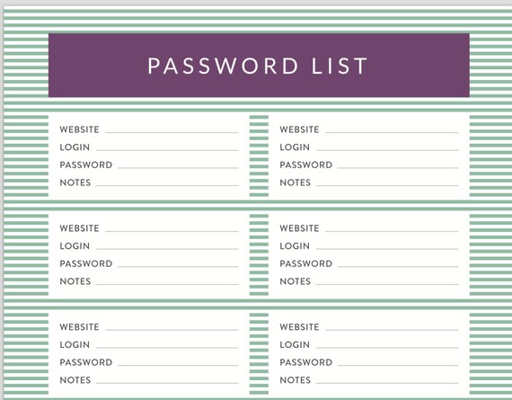 Password Notebook: Internet Password Organizer Book : Keep track webpage, username, and password (Password Journal)