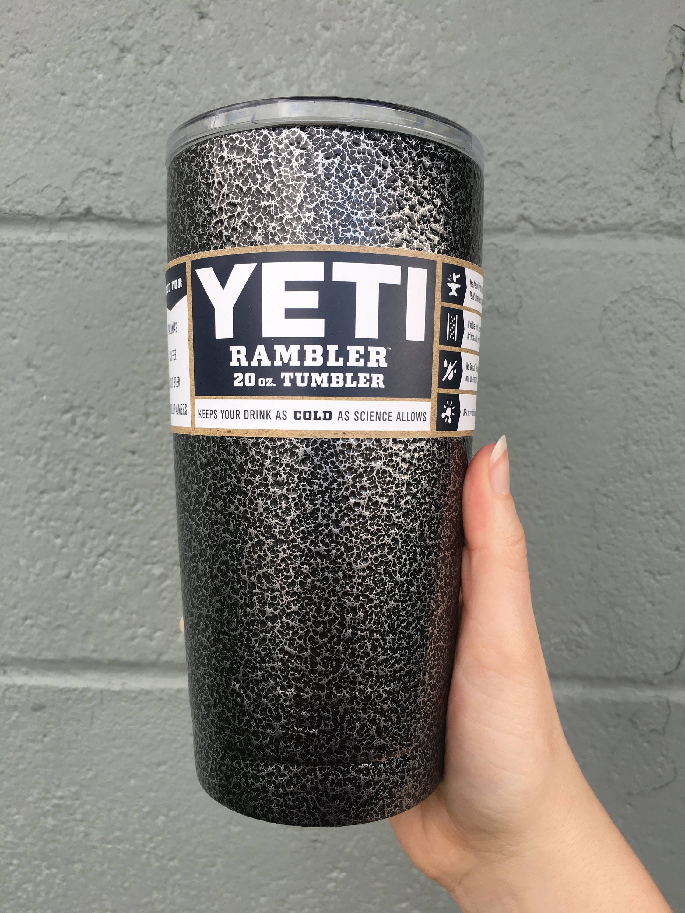 silver yeti tumbler