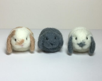 Needle Felted Bunny, Needle Felted Rabbit, Needle Felted Animal, Mini Bunny, Rabbit Ornament, Bunny Keychain, Bunny Bag Charm, Easter Bunny