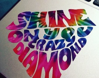 Pink Floyd Shine On You Crazy Diamond Vinyl Sticker