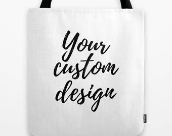 Custom Tote Bag, Personalized Gifts For Women Birthday Gifts, Gifts For Mom From Daughter, Your Name, Custom Order, Reusable Grocery Bag