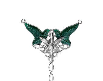 Nice Gift Combined Arwen Evenstar Elven Leaf Pendant