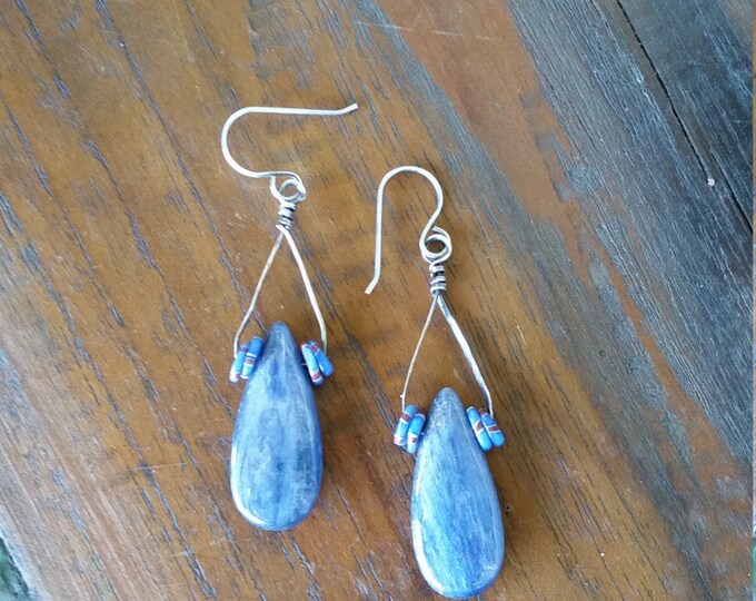 Beautiful Blue Kyanite Earrings