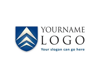 Pre-Made LOGO DESIGN - Customized with Your Name! - Shield Logo - University Logo