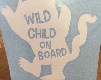 Download Wild child on board | Etsy