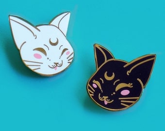 Artemis and Luna Enamel Pin Set