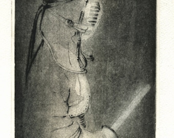 original etching "Kendo"