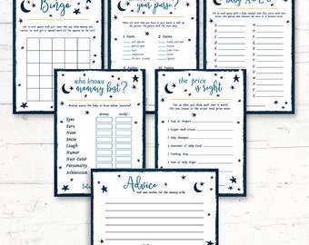 Twinkle Twinkle Little Star Baby Shower Games Package - 6 Games - Digital Printout - Instant Download