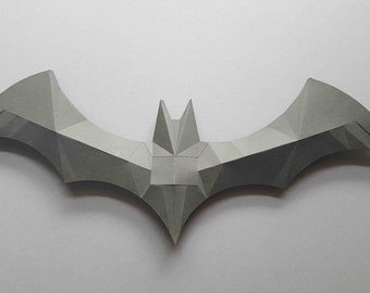 Batman,logo,wall decor,hanging,batman DIY, gift, papercraft, home decoration, paper animals, polygonal,gift