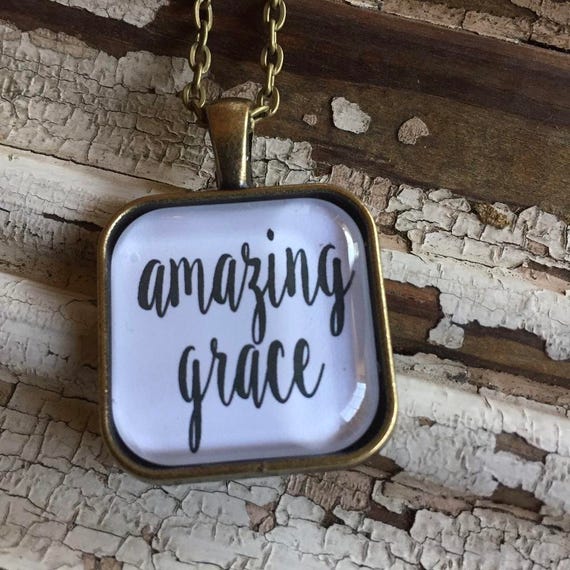 Items similar to christian jewelry glass pendant necklace amazing