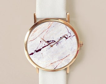 Women Watch, Marble Watch, Watch, Customize Watch Personalized gift Marble Watch, Watch, Women Watches, Leather Strap, Marble Accesories