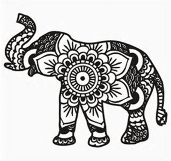 Download Tribal elephant SVG file instant download