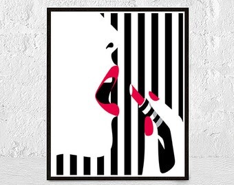Fashion Wall Decor fashion illustration | etsy Fashion Wall Decor fashion illustration | etsy