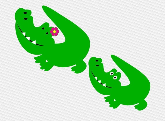 Download Alligator gator SVG Clipart Cut Files Silhouette Cameo Svg for