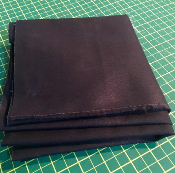 Dark Navy Cotton Waxed Canvas Fabric 55 inches wide yard