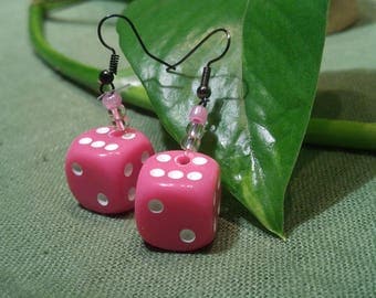 Of earrings. Dice to play roses in jewelry for ears. Exquisite!