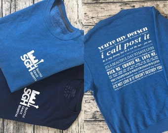 Grey's Anatomy Quote Sweatshirt or T-Shirt. Various quotes from the most loved characters in the TV show Grey's Anatomy! Cute and cozy