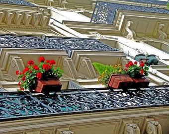 balconies in paris, architectural sculpture, design