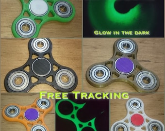 Fidget hand tri spinner finger spin focus toy anxiety & stress relief reliever - 3D Printed Made in USA